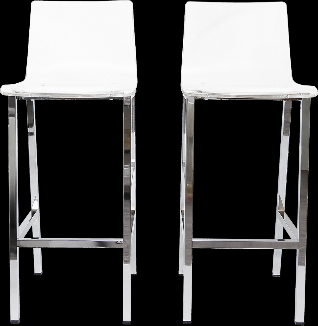 Dixato Chrome Bar Stool, Set of 2 - Thumbnail - Image 7