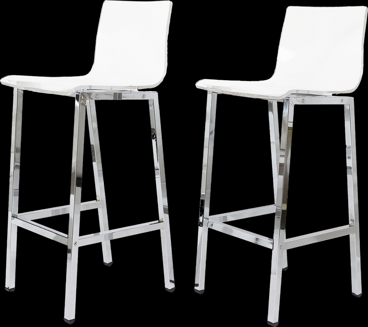 Dixato Chrome Bar Stool, Set of 2 - Thumbnail - Image 1