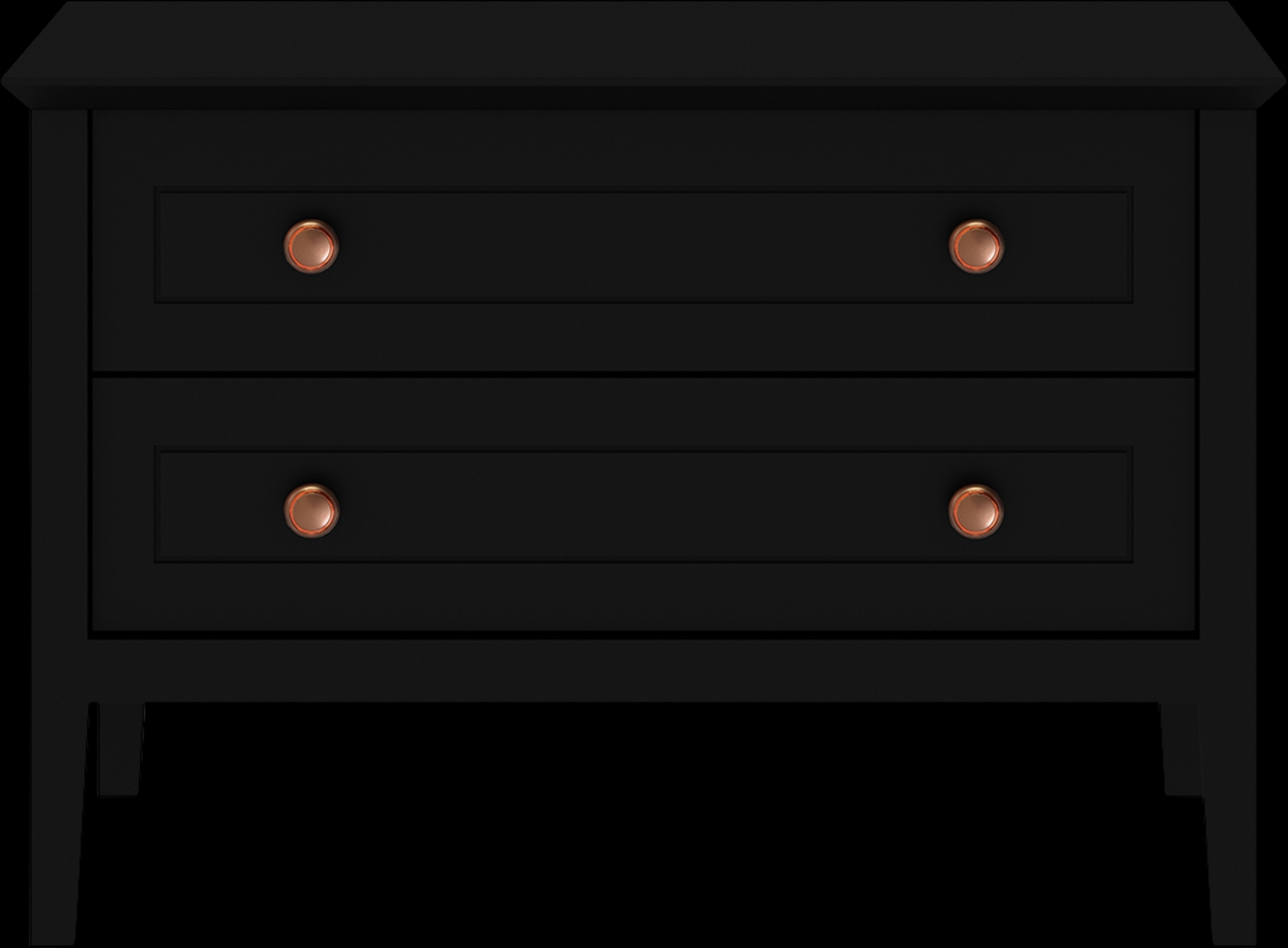 Dixy Black Nightstand - Thumbnail - Image 1