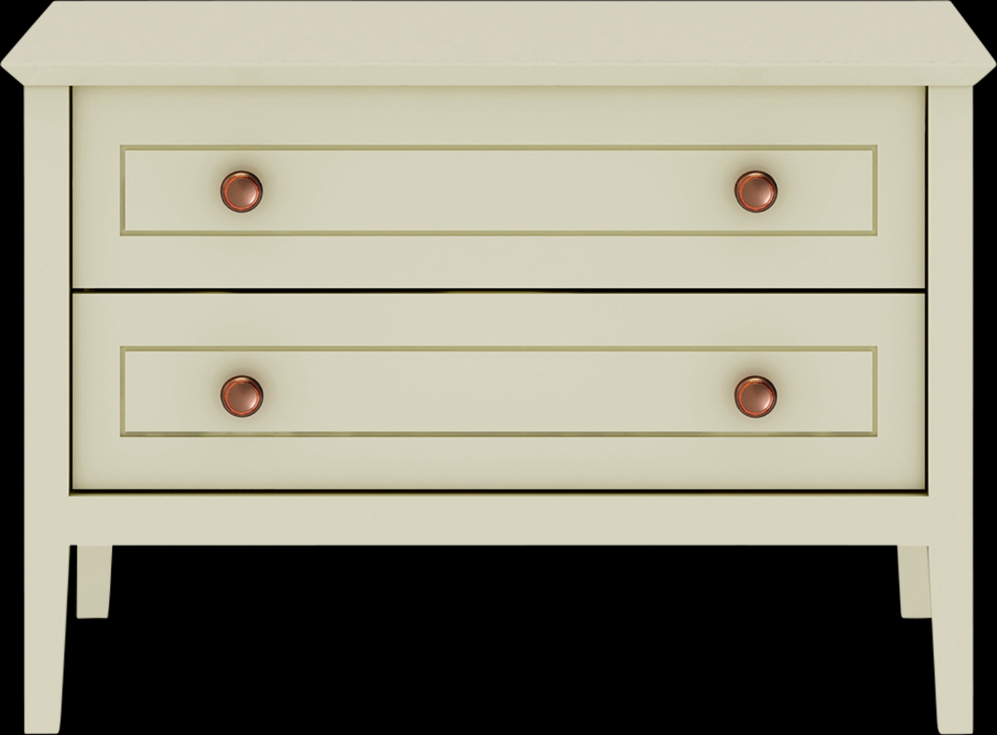 Dixy Off-White Nightstand - Thumbnail - Image 1