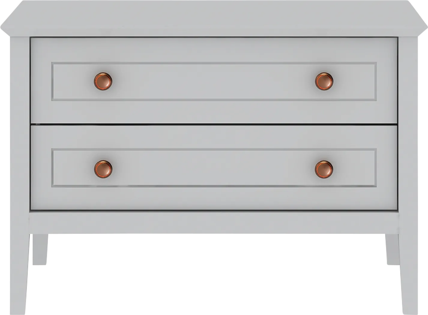 Dixy White Nightstand - Thumbnail - Image 1