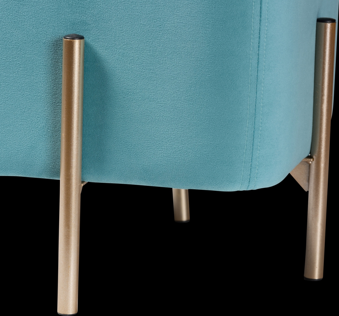 Dobell Blue Ottoman - Thumbnail - Image 4