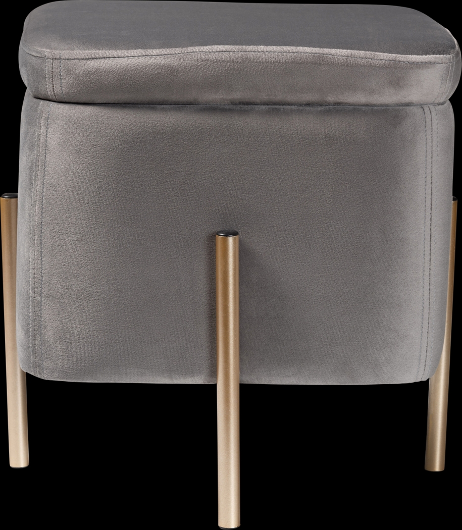 Dobell Gray Ottoman - Thumbnail - Image 3