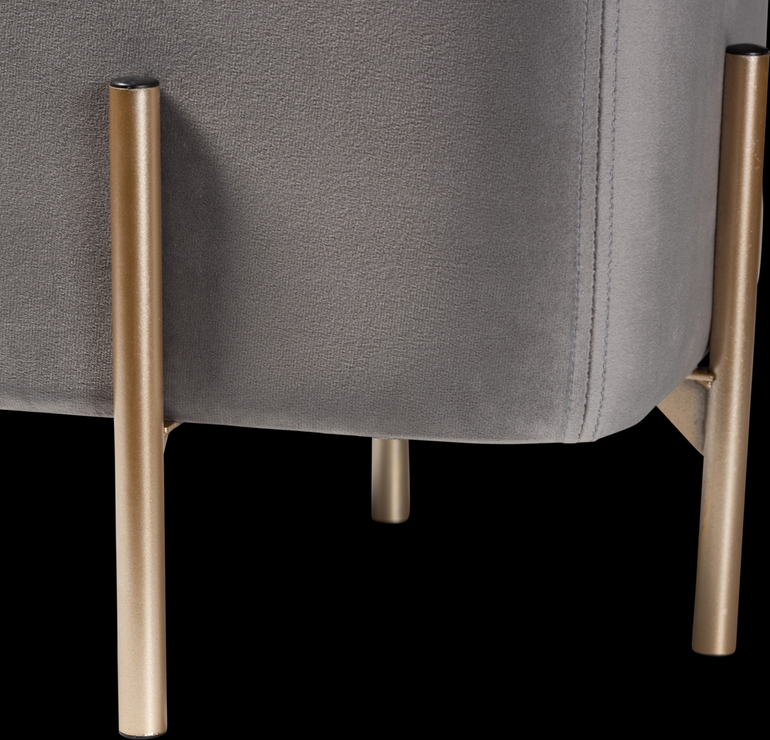 Dobell Gray Ottoman - Thumbnail - Image 4