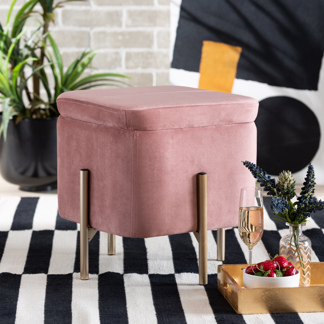 Dobell Pink Ottoman - Thumbnail - Image 6