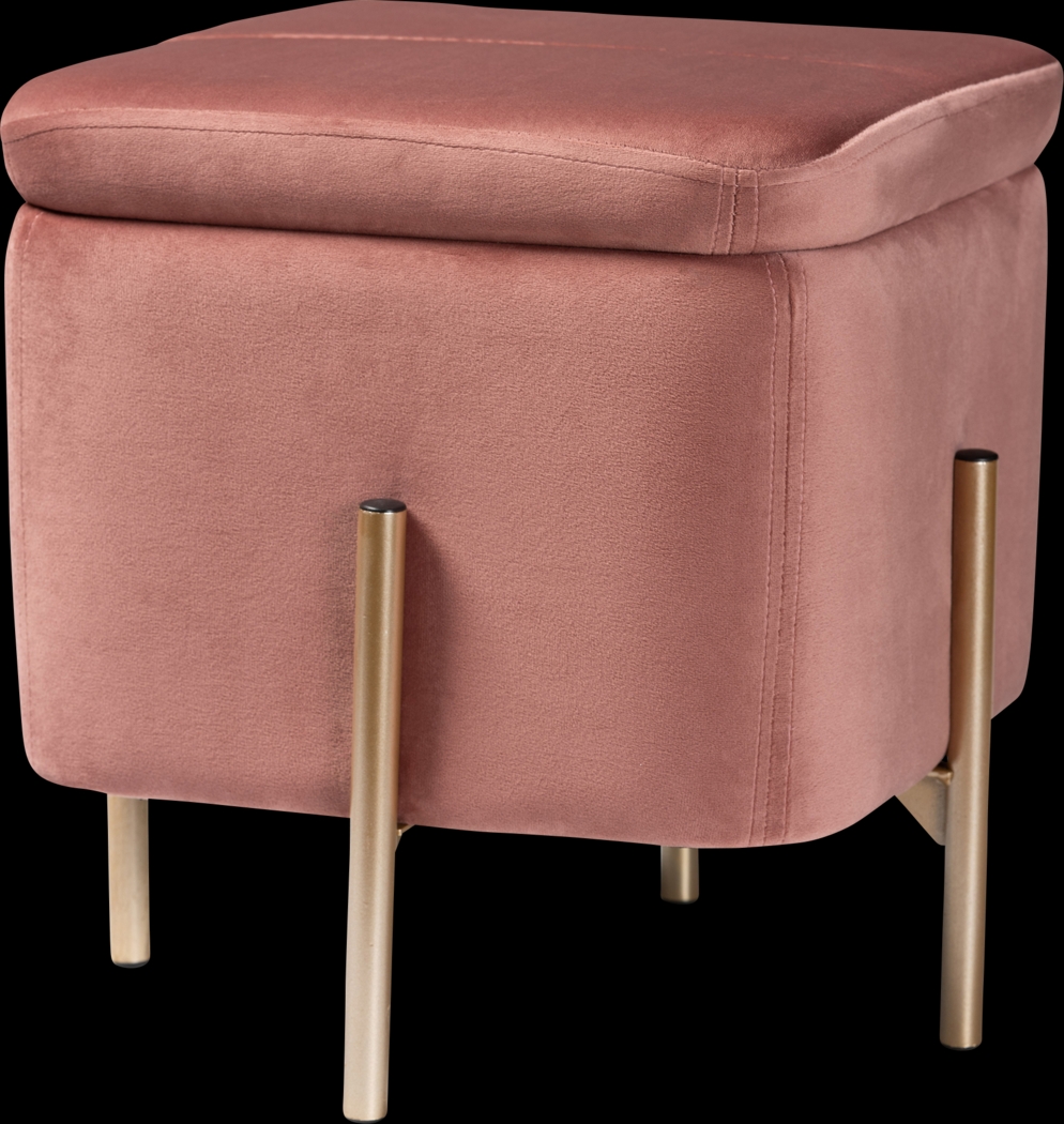 Dobell Pink Ottoman - Thumbnail - Image 1