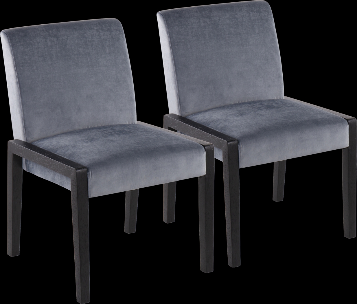 Dobester I Blue Side Chair, Set of 2 - Thumbnail - Image 1