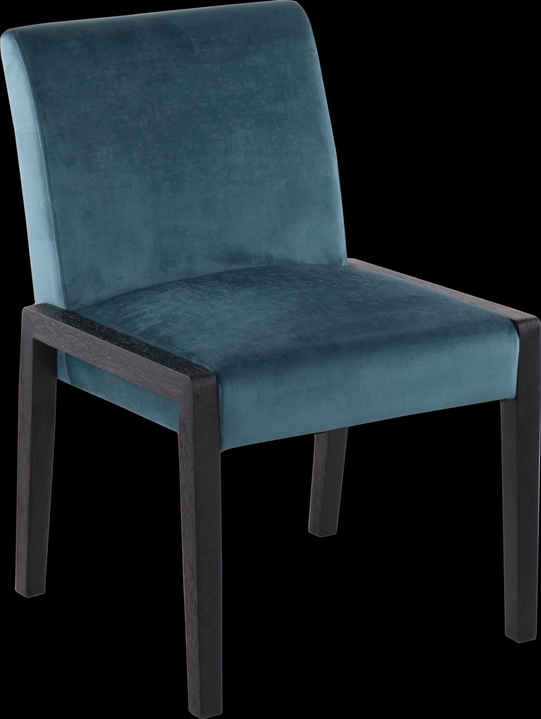 Dobester I Teal Side Chair, Set of 2 - Thumbnail - Image 2