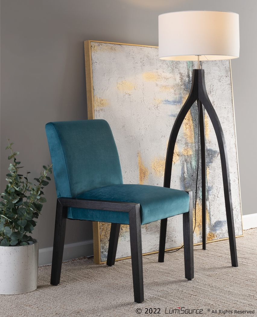 Dobester I Teal Side Chair, Set of 2 - Thumbnail - Image 7