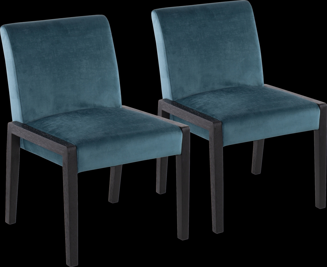 Dobester I Teal Side Chair, Set of 2 - Thumbnail - Image 1