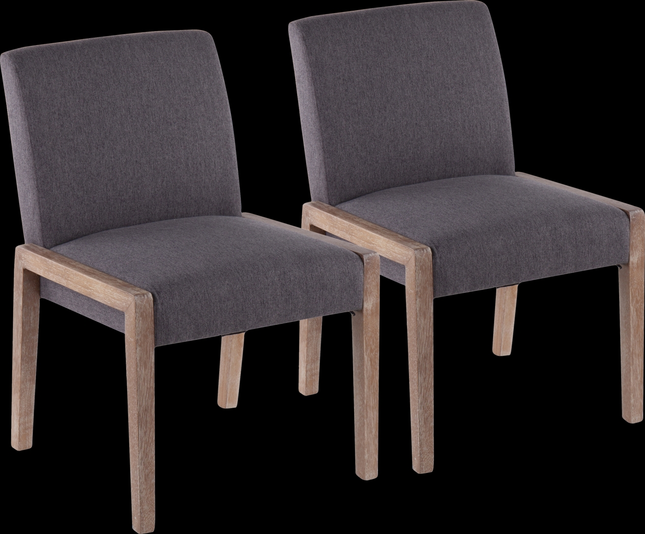 Dobester II Gray Side Chair, Set of 2 - Thumbnail - Image 1