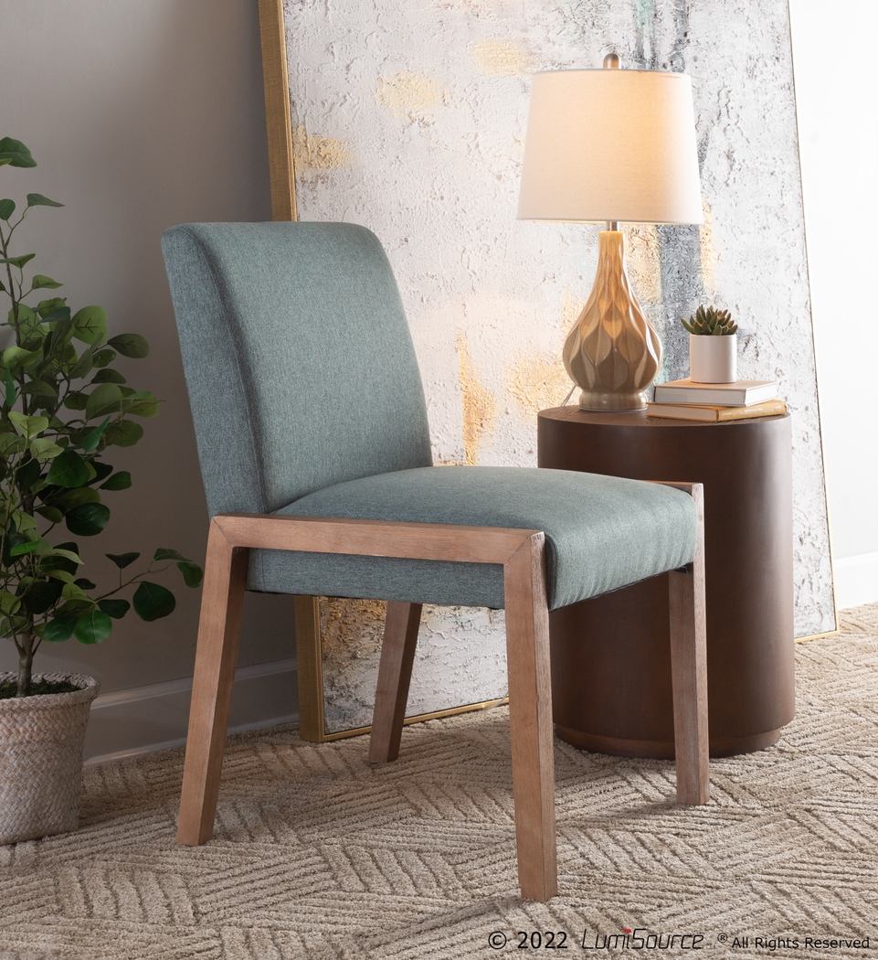 Dobester II Light Teal Side Chair, Set of 2 - Thumbnail - Image 5