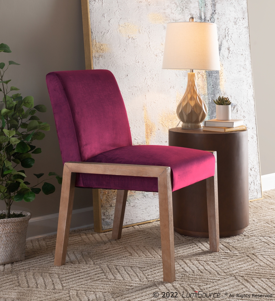 Dobester II Pink Side Chair, Set of 2 - Thumbnail - Image 7