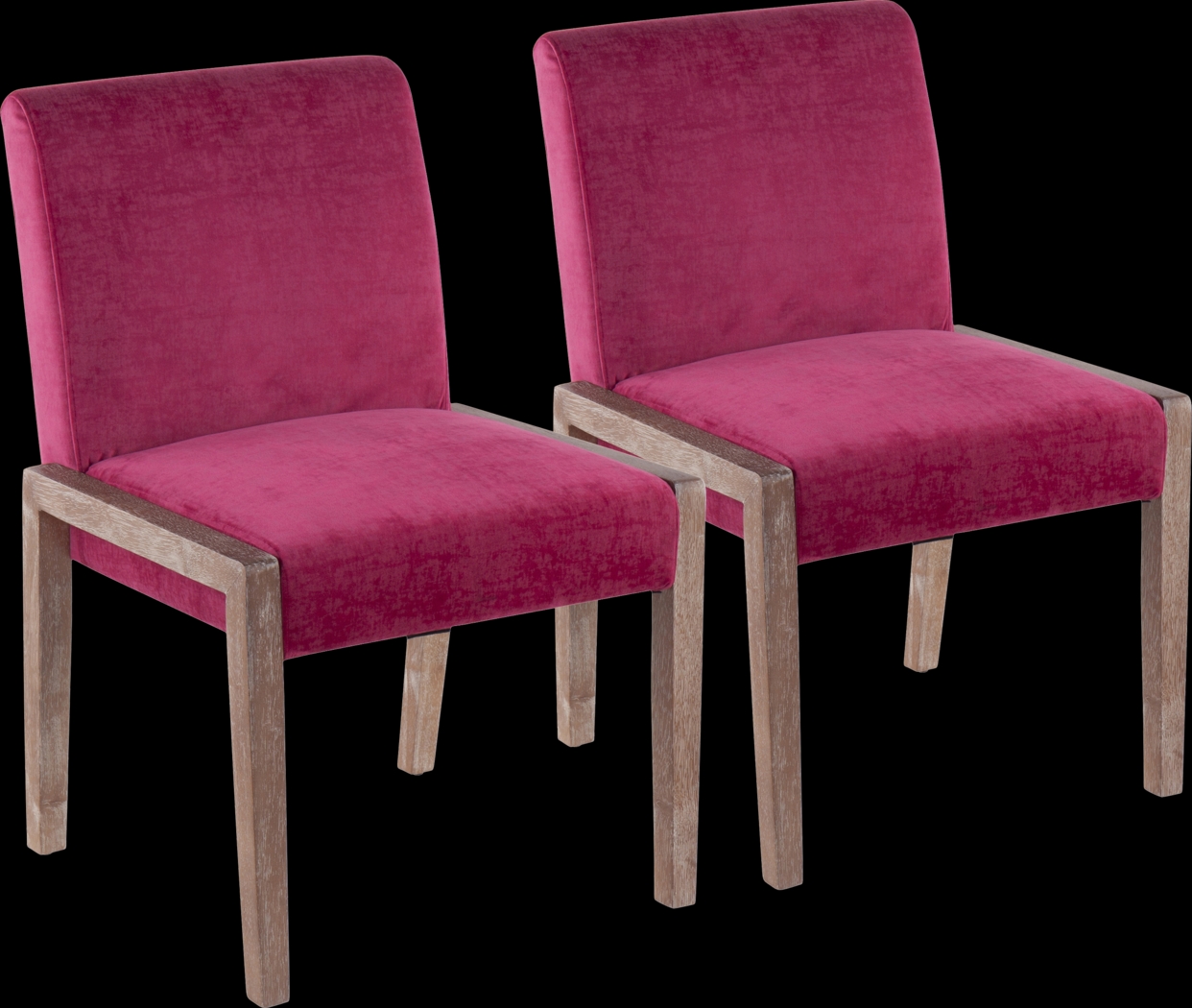 Dobester II Pink Side Chair, Set of 2 - Thumbnail - Image 1