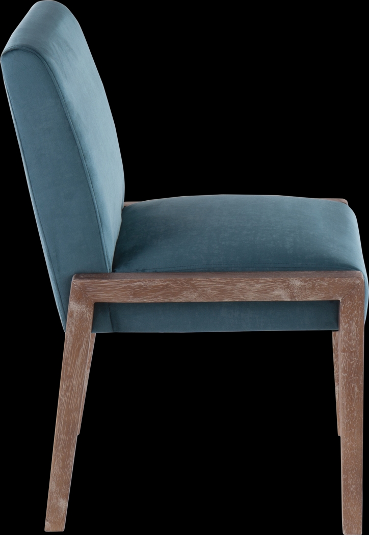 Dobester II Teal Side Chair, Set of 2 - Thumbnail - Image 6