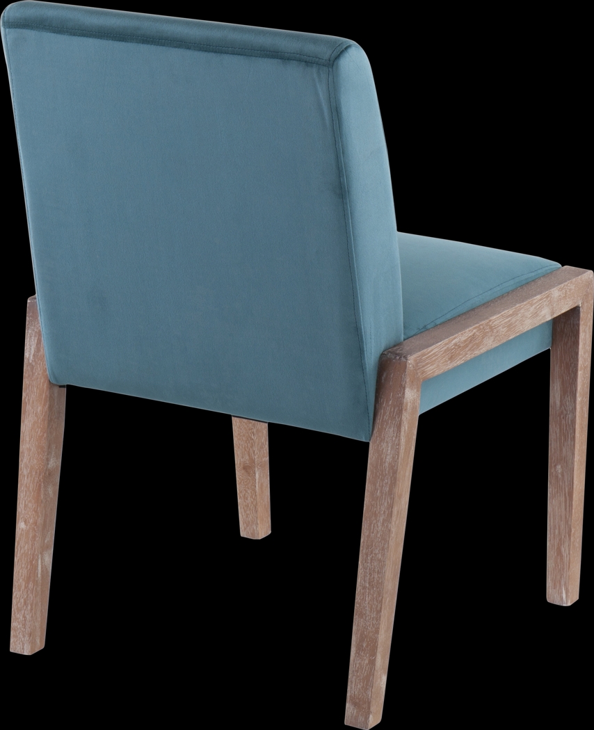 Dobester II Teal Side Chair, Set of 2 - Thumbnail - Image 7