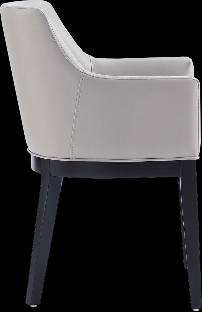 Doescher Light Gray Arm Chair - Thumbnail - Image 4