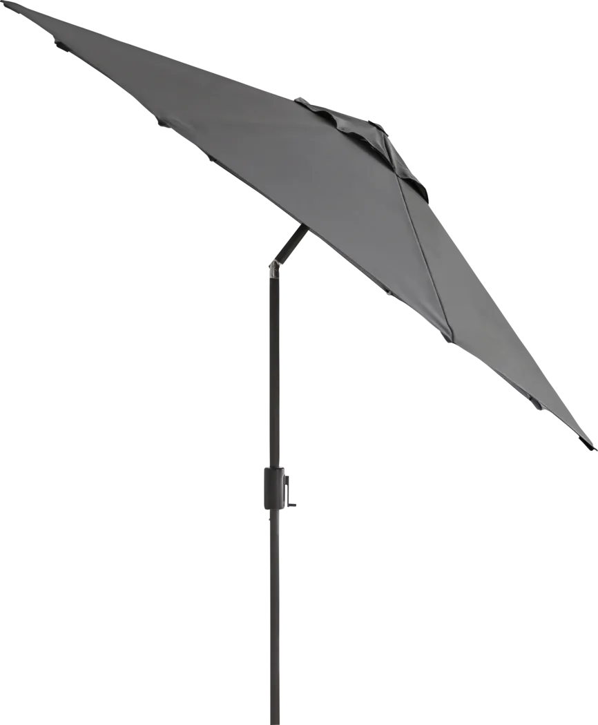 Doheny Point Bronze 9' Octagon Gray Outdoor Umbrella - Thumbnail - Image 2