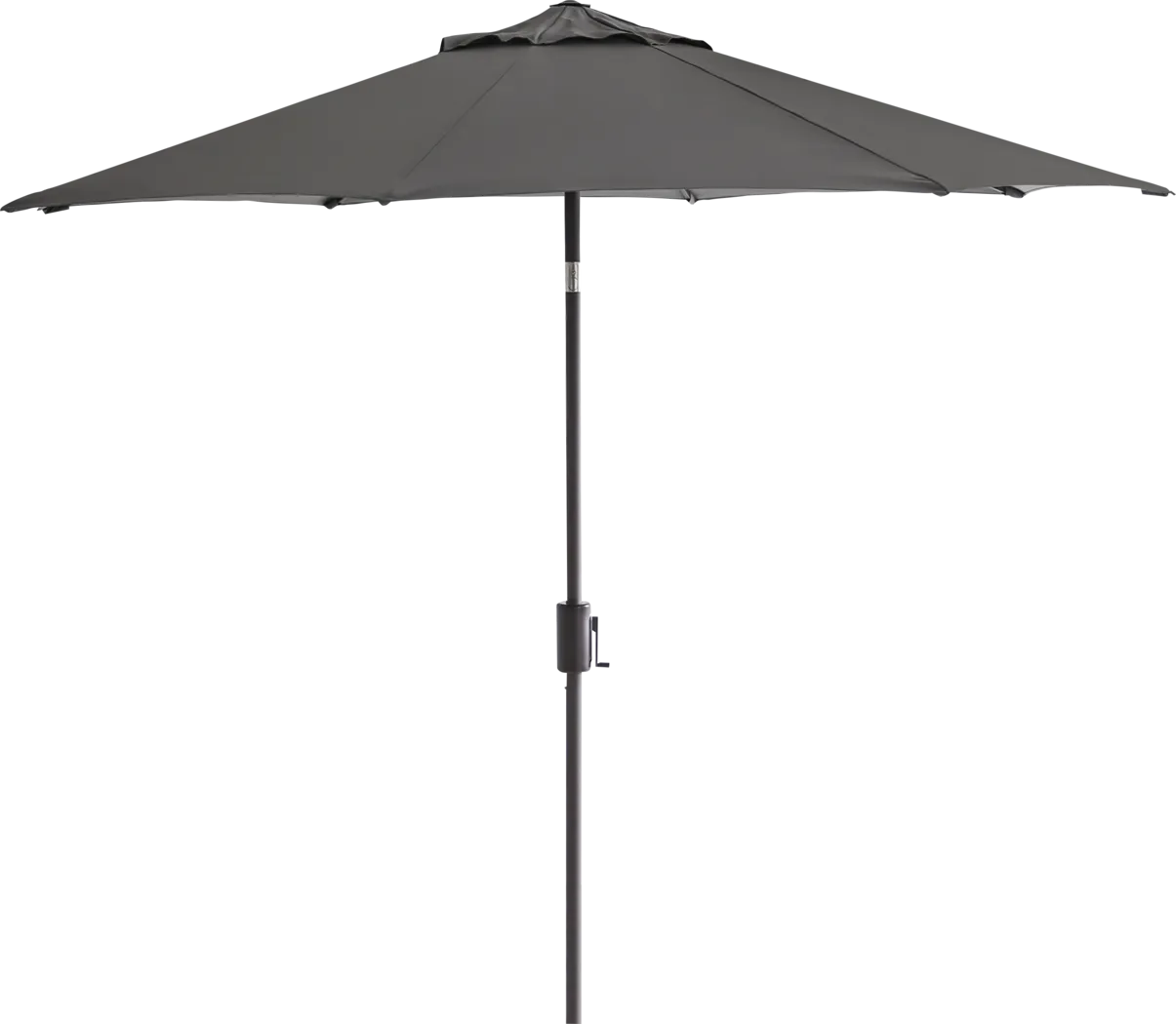 Doheny Point Bronze 9' Octagon Gray Outdoor Umbrella - Thumbnail - Image 1