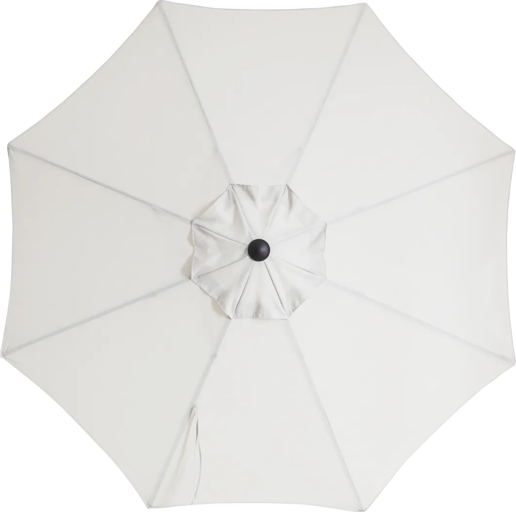 Doheny Point Bronze 9' Octagon Natural Outdoor Umbrella with 80 lb. Base - Thumbnail - Image 3