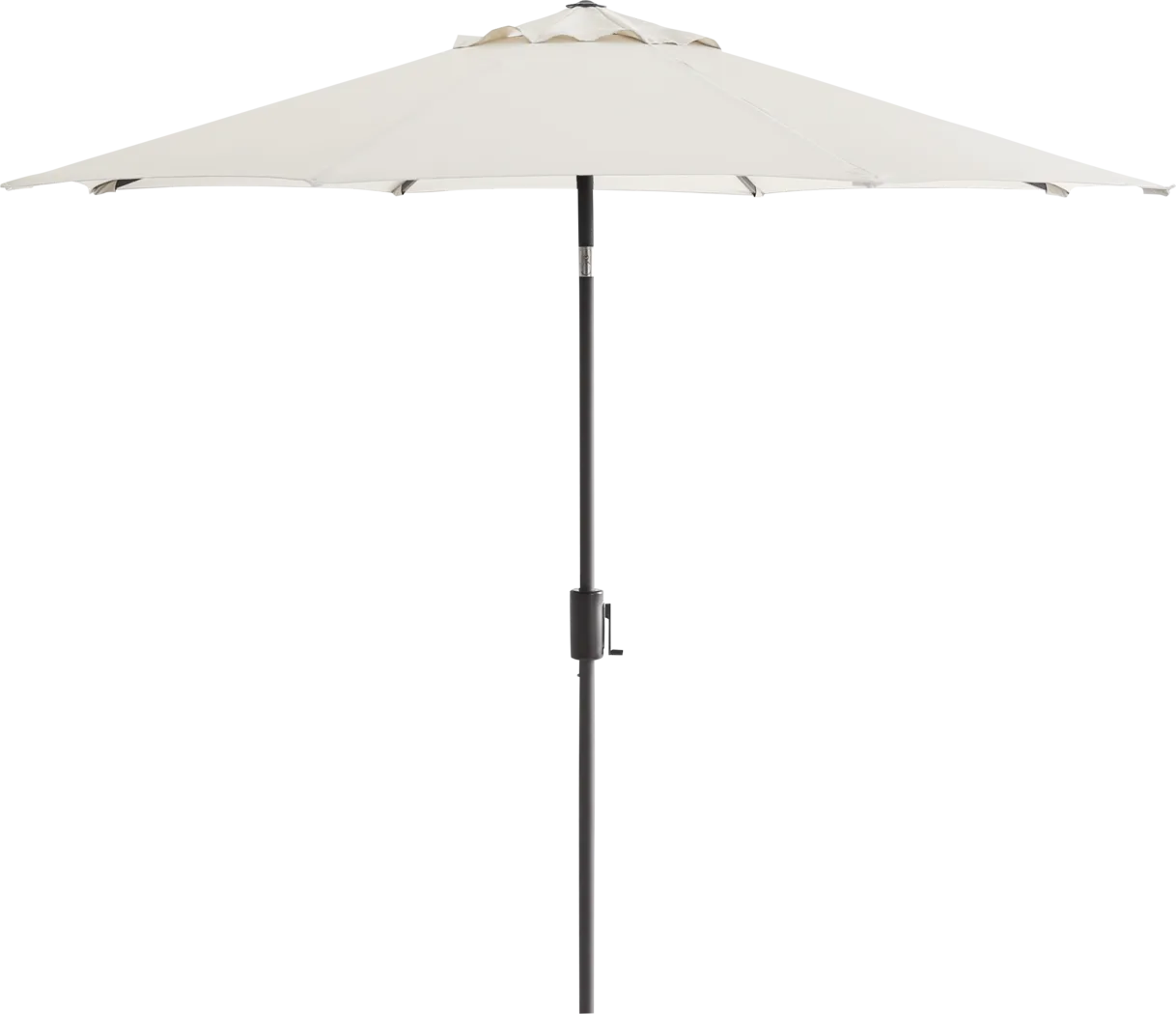 Doheny Point Bronze 9' Octagon Natural Outdoor Umbrella with 80 lb. Base - Thumbnail - Image 1