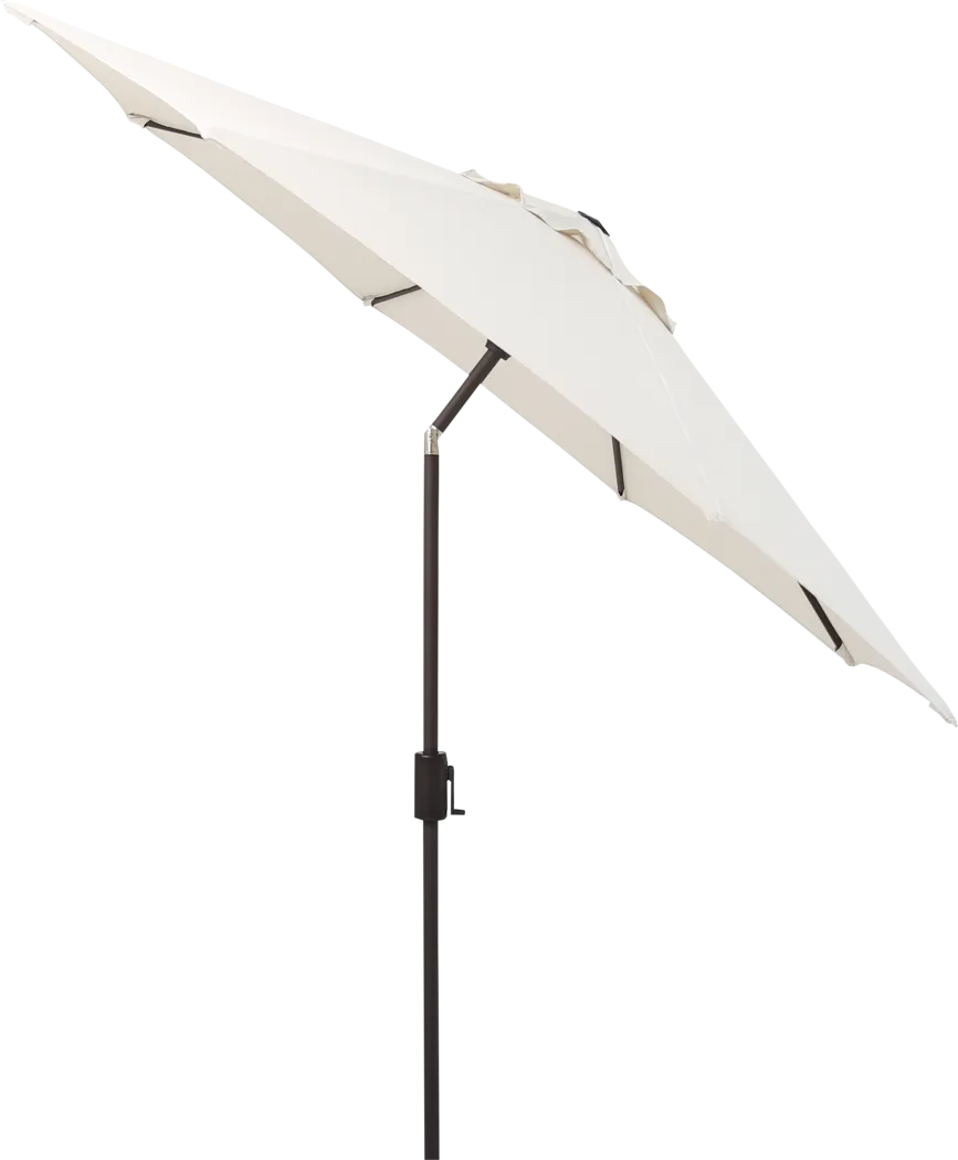 Doheny Point Bronze 9' Octagon Natural Outdoor Umbrella - Thumbnail - Image 2