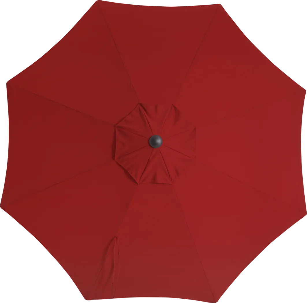 Doheny Point Bronze 9' Octagon Red Outdoor Umbrella with 80 lb. Base - Thumbnail - Image 3