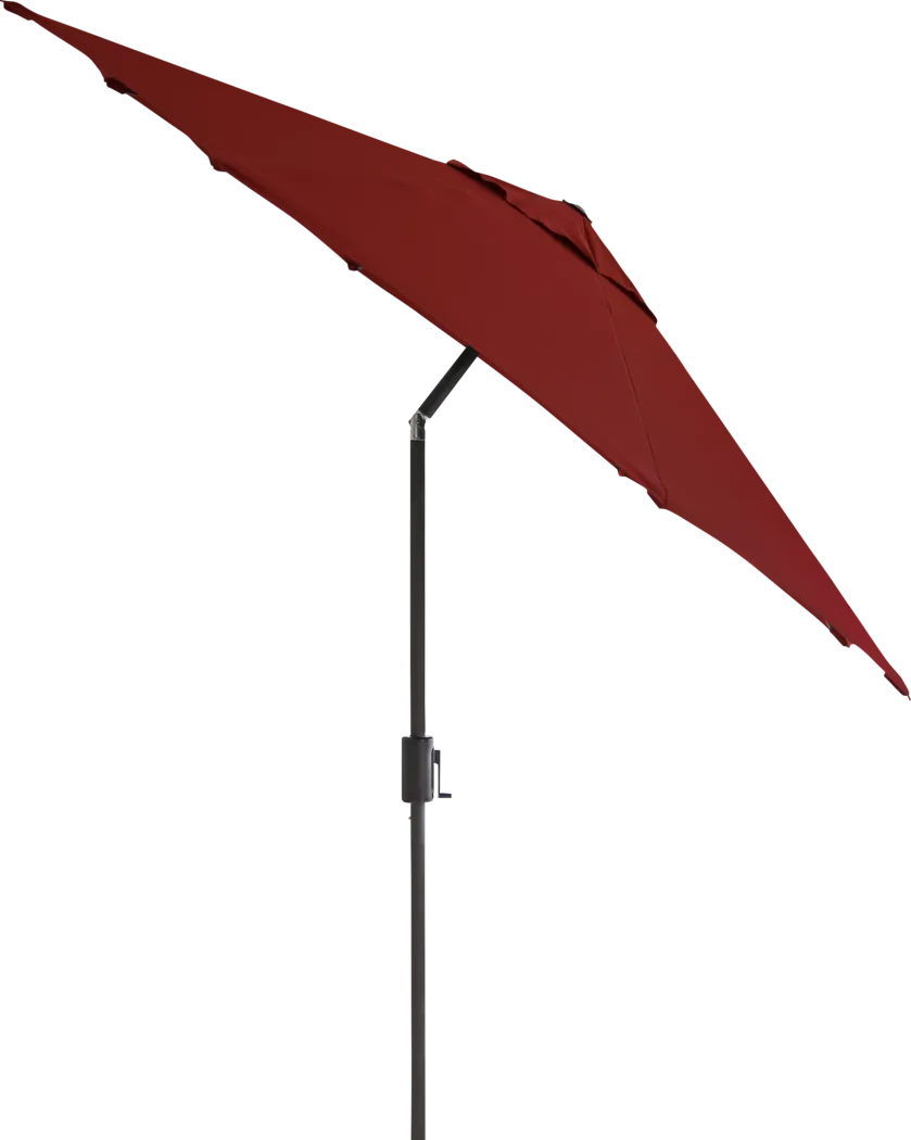 Doheny Point Bronze 9' Octagon Red Outdoor Umbrella - Thumbnail - Image 2