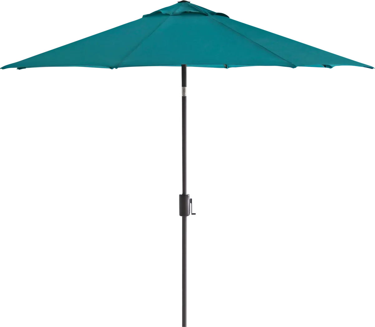 Doheny Point Bronze 9' Octagon Turquoise Outdoor Umbrella with 50 lb. Base - Thumbnail - Image 1