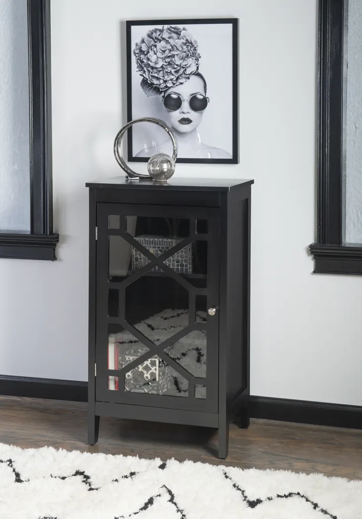 Dokuru Black Accent Cabinet, Small - Thumbnail - Image 2