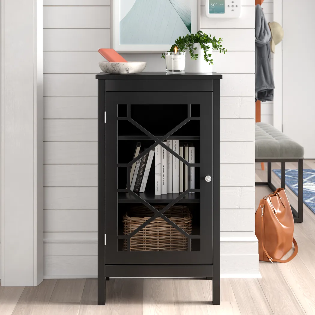 Dokuru Black Accent Cabinet, Small - Thumbnail - Image 3