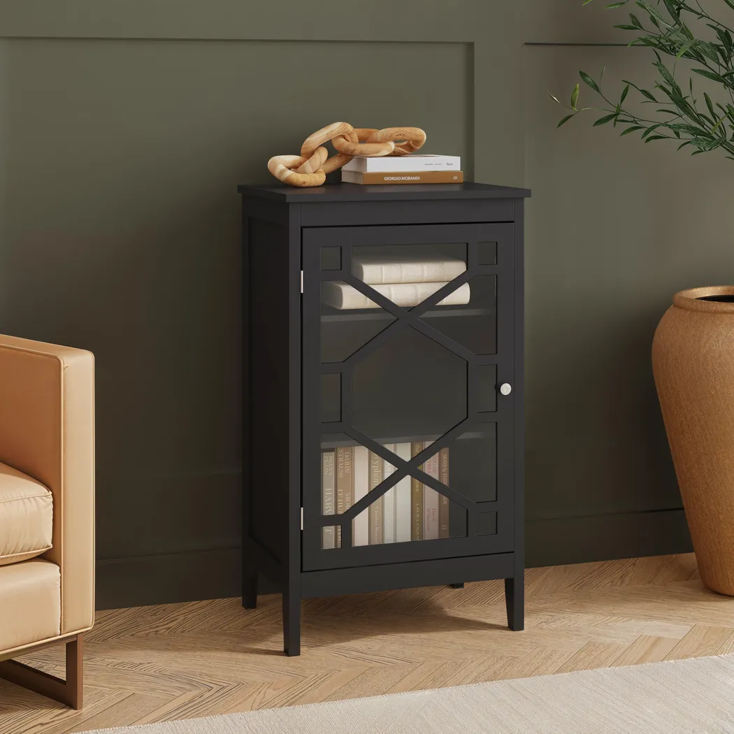 Dokuru Black Accent Cabinet, Small - Thumbnail - Image 5
