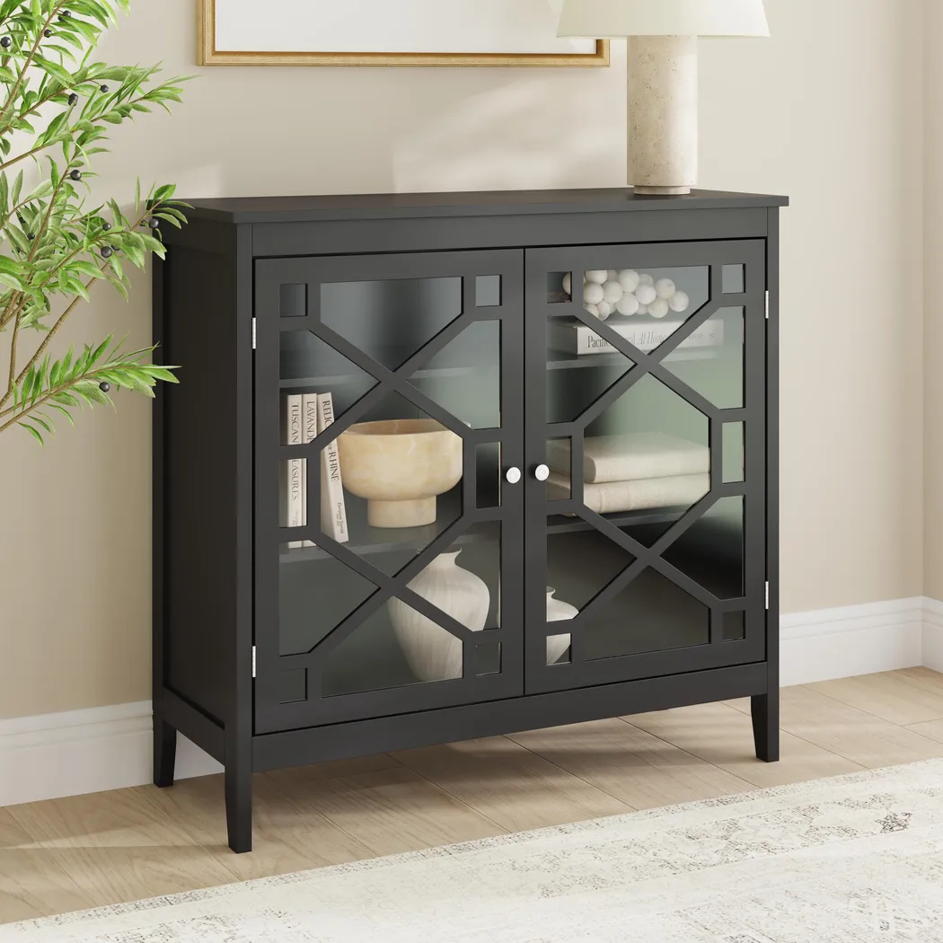 Dokuru Black Accent Cabinet - Thumbnail - Image 4