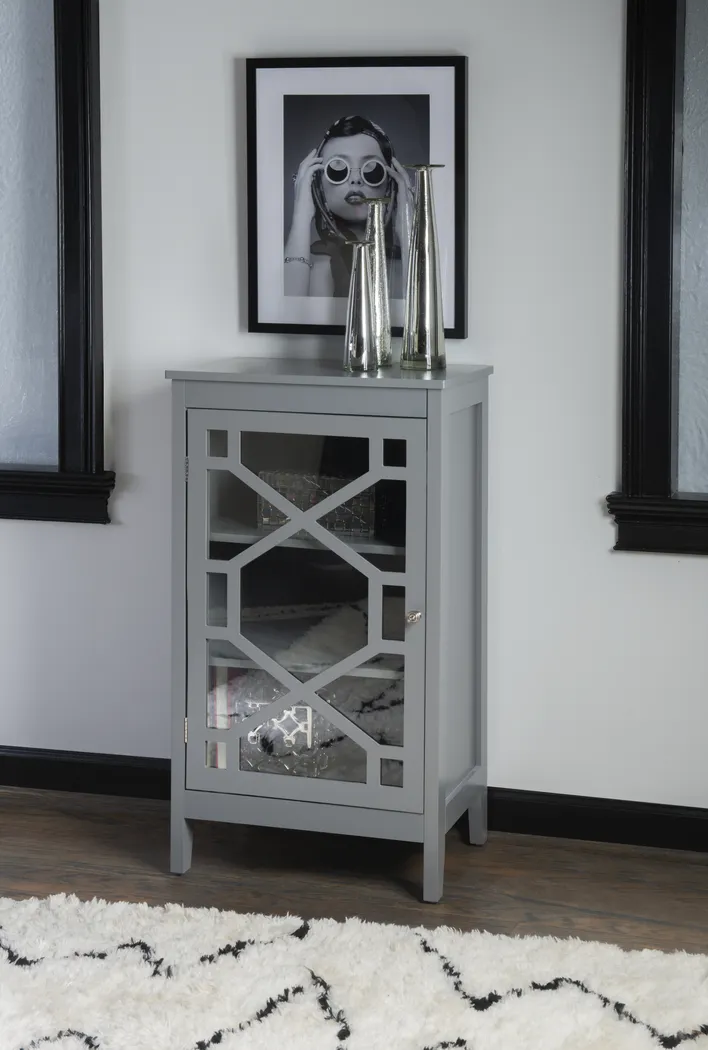 Dokuru Gray Accent Cabinet, Small - Thumbnail - Image 2