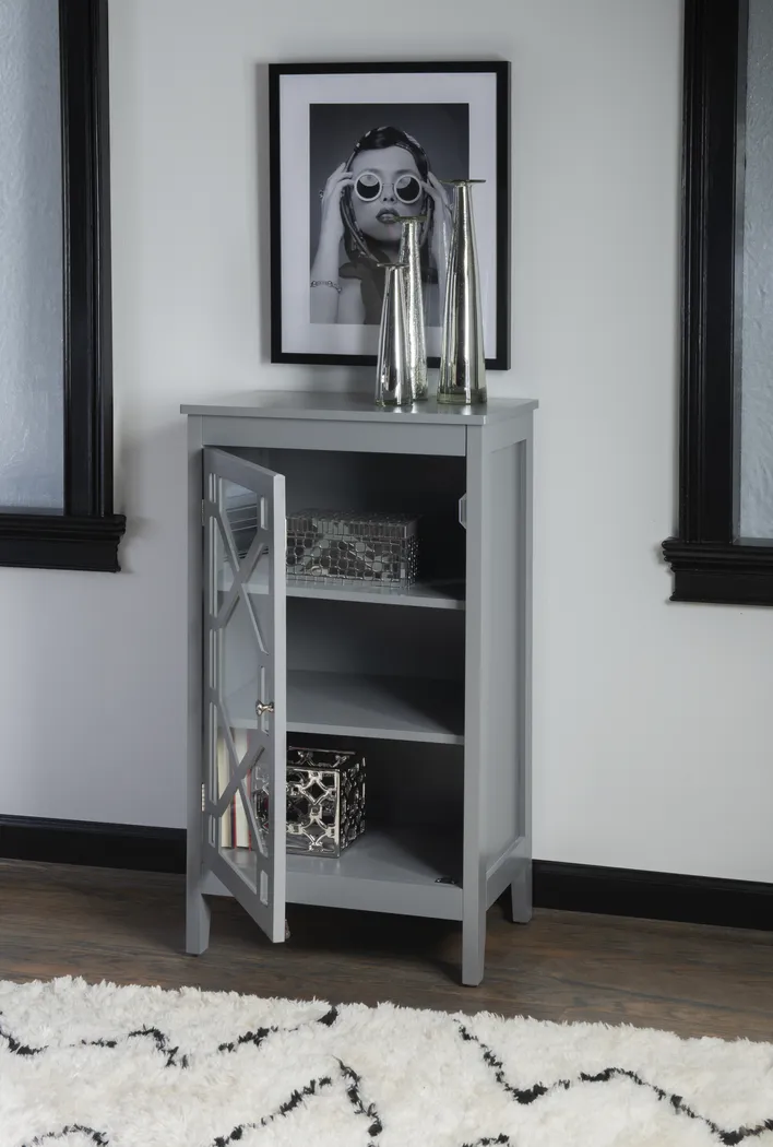 Dokuru Gray Accent Cabinet, Small - Thumbnail - Image 3