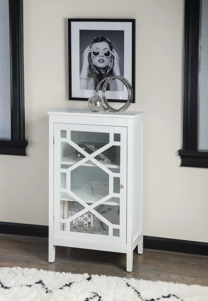 Dokuru White Accent Cabinet, Small - Thumbnail - Image 2