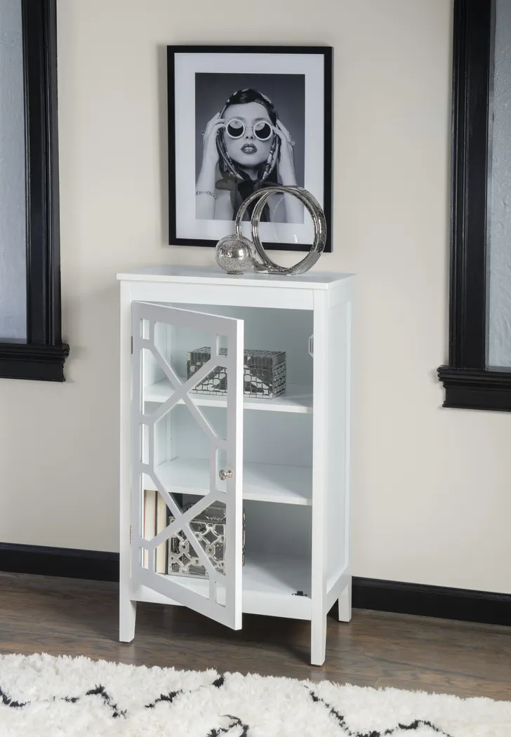 Dokuru White Accent Cabinet, Small - Thumbnail - Image 4