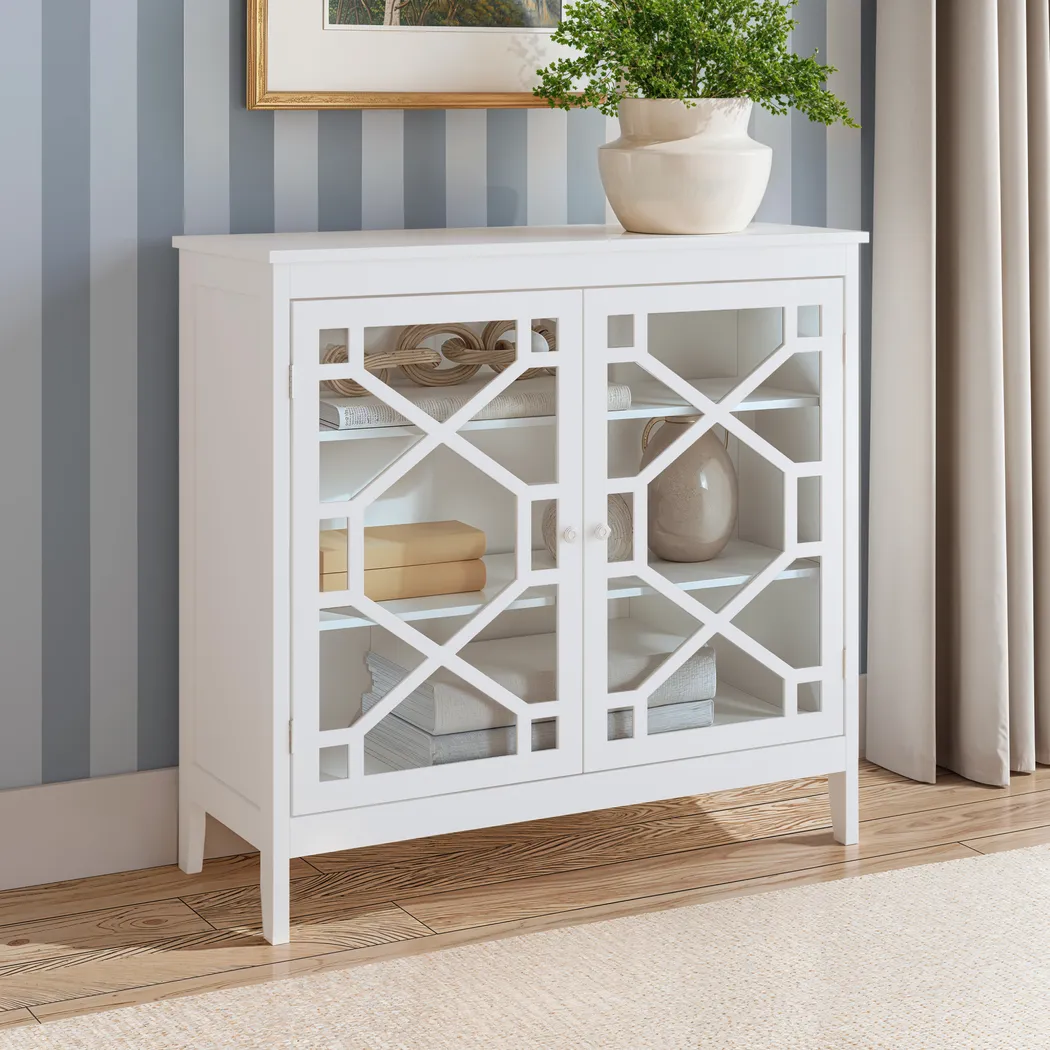 Dokuru White Accent Cabinet - Thumbnail - Image 2