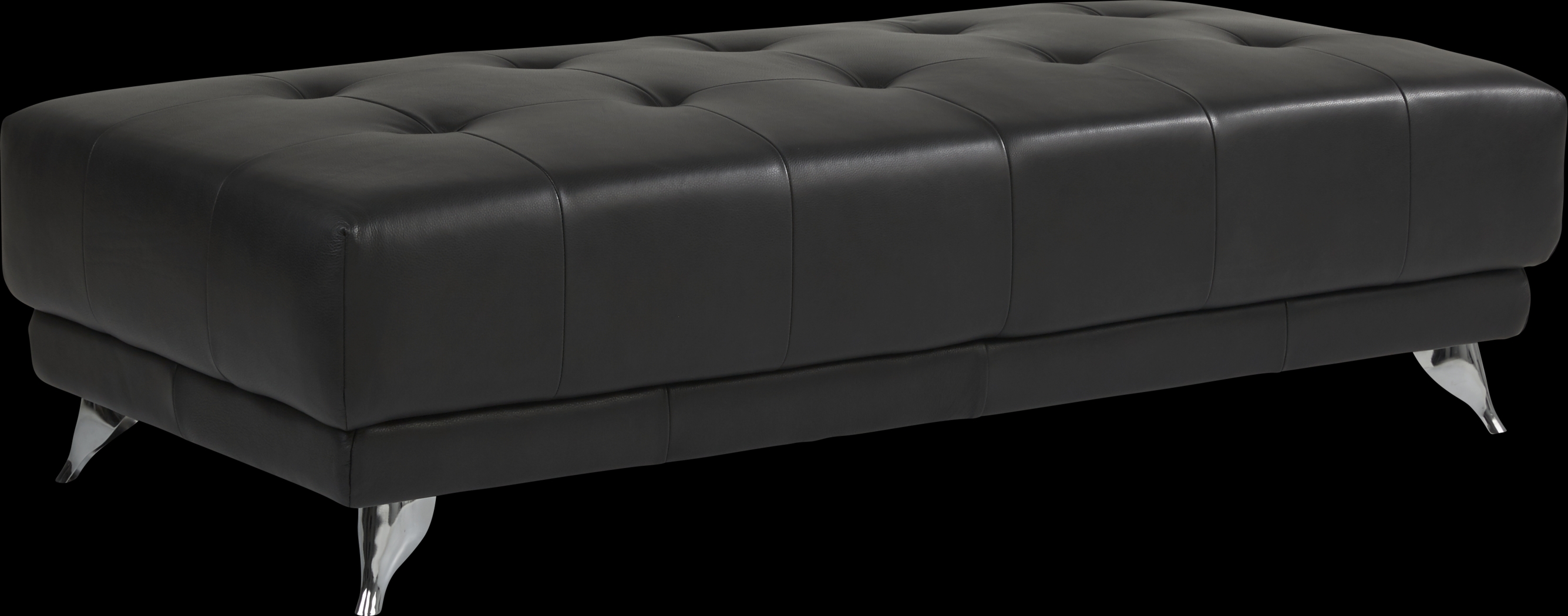 Dolcedo Black 5 Pc Leather Sectional Living Room - Thumbnail - Image 5