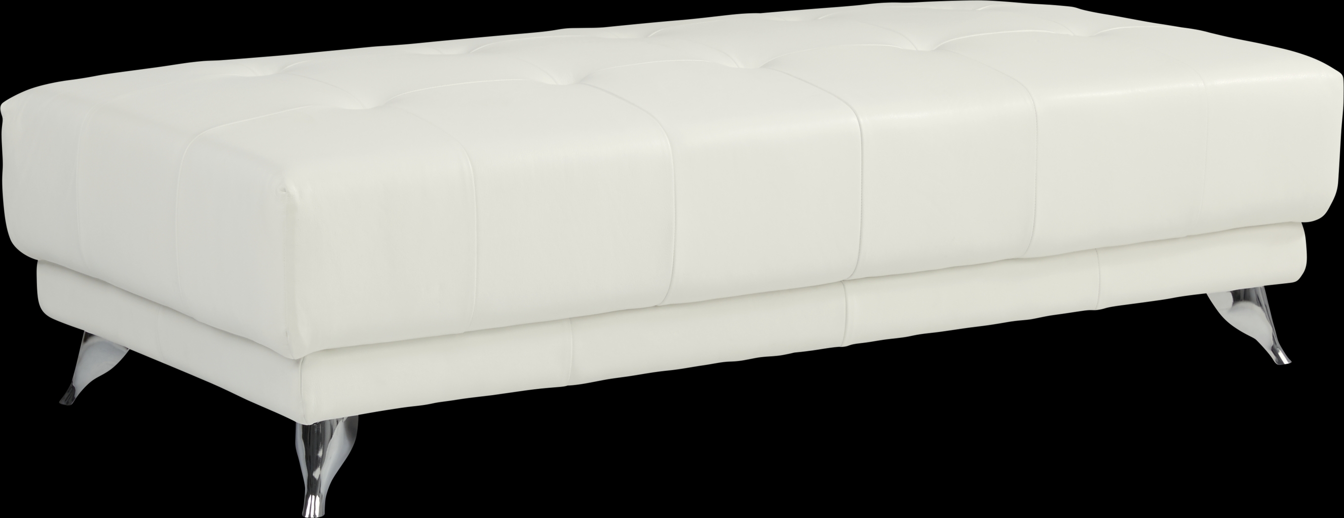 Dolcedo White 5 Pc Leather Sectional Living Room - Thumbnail - Image 5