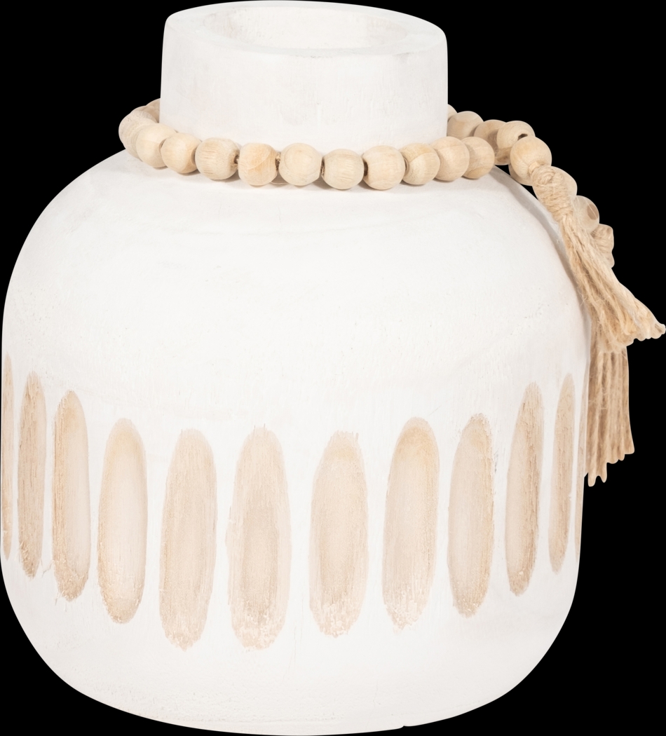 Dolen White 8 in. Vase - Thumbnail - Image 3