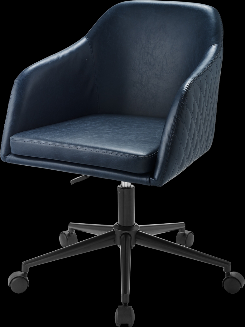 Dolfield Navy Desk Chair - Thumbnail - Image 3