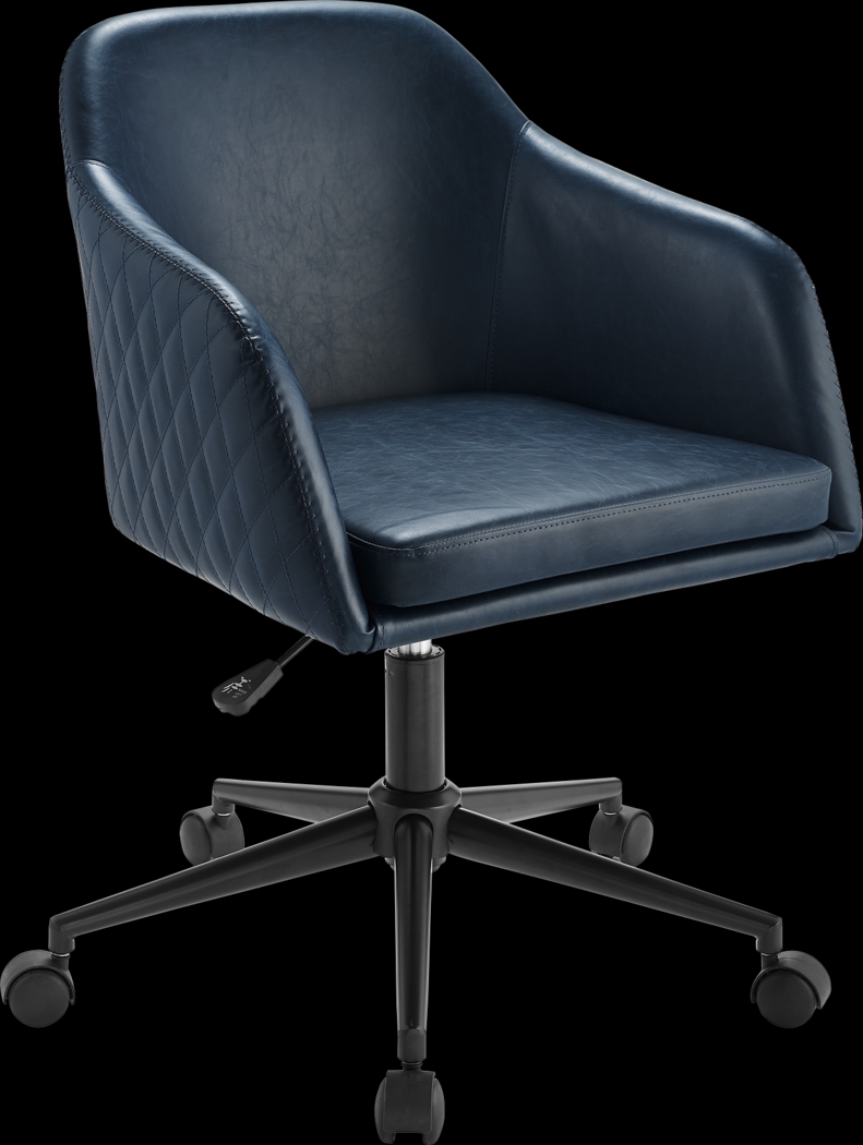 Dolfield Navy Desk Chair - Thumbnail - Image 1