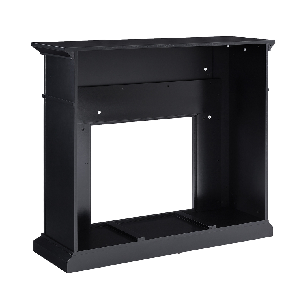Doliver II Black 45 in. Console With Electric Log Fireplace - Thumbnail - Image 4