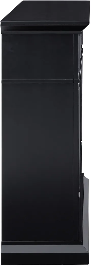 Doliver V Black 46 in. Console with Electric Fireplace - Image 5