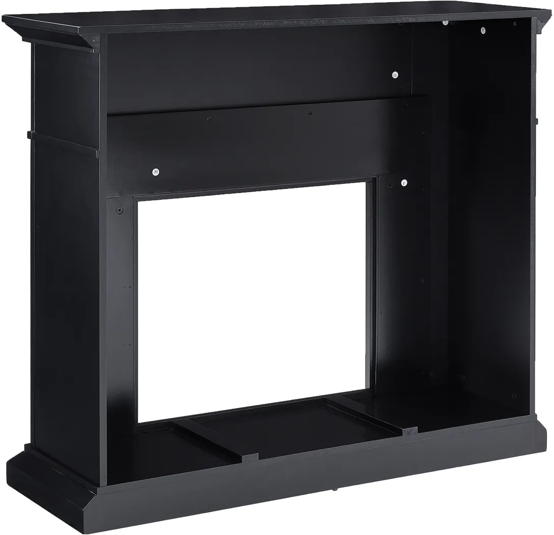 Doliver V Black 46 in. Console with Electric Fireplace - Image 7