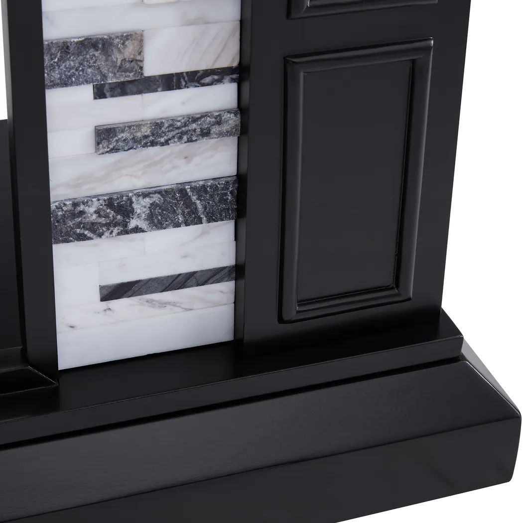 Doliver V Black 46 in. Console with Electric Fireplace - Image 9