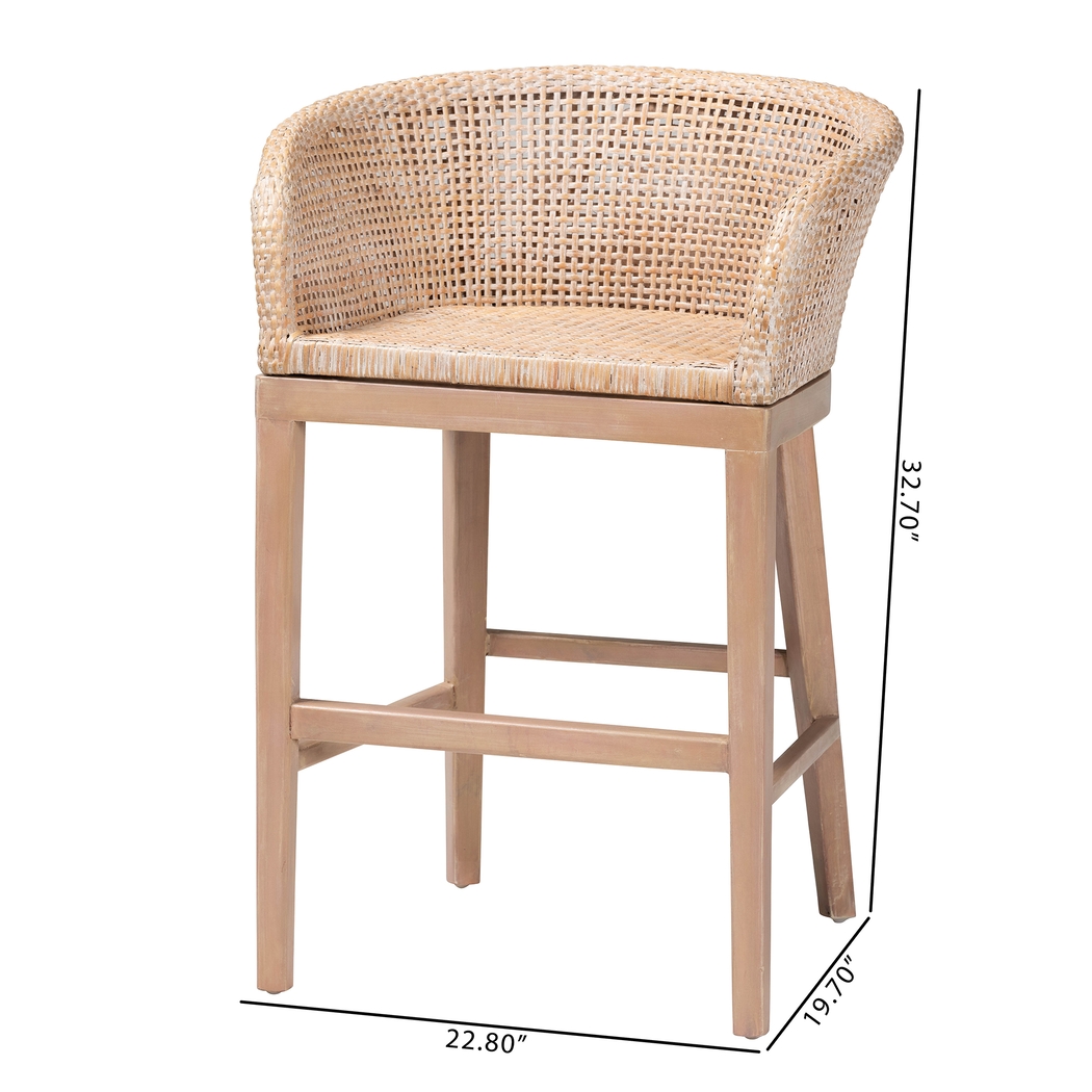 Dollard Light Brown Counter Stool - Thumbnail - Image 10