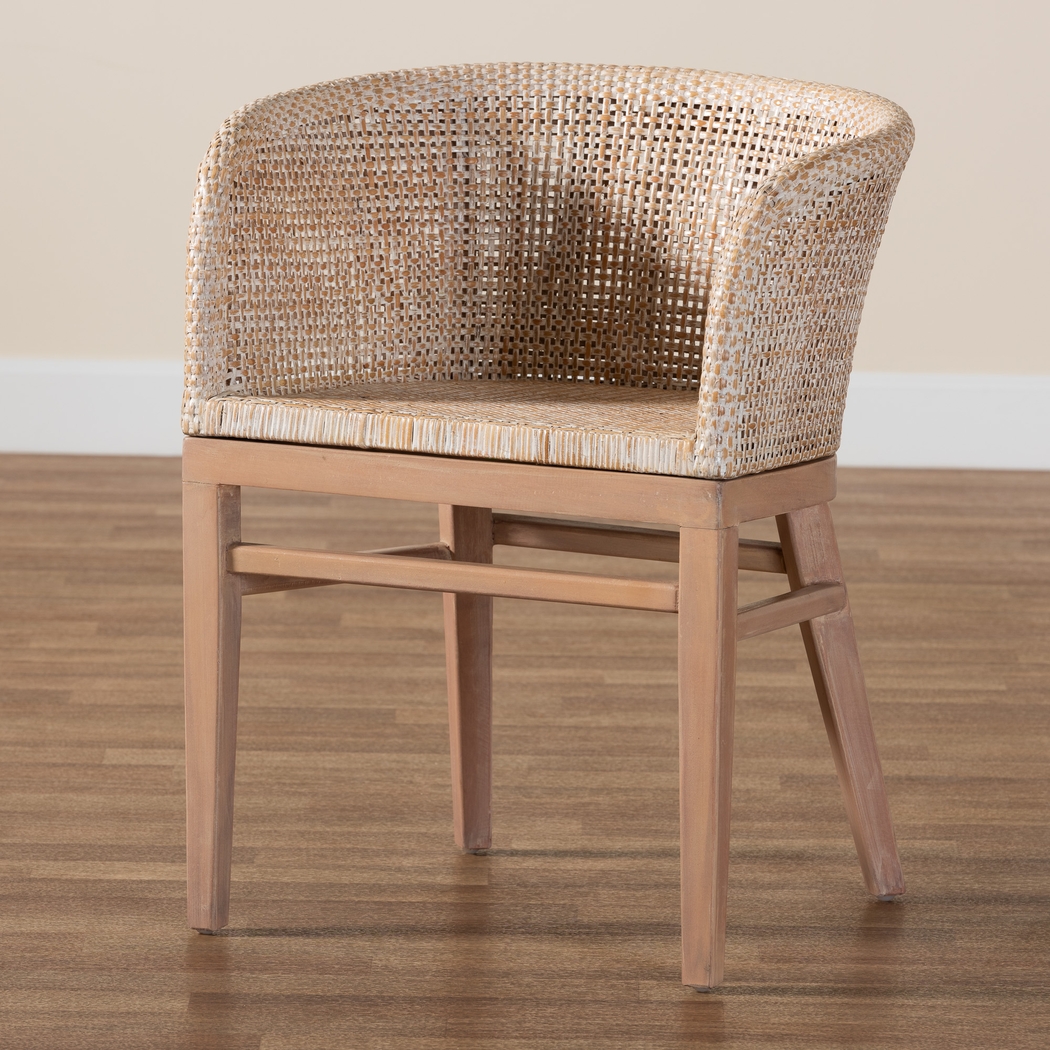 Dollard Light Brown Dining Chair - Thumbnail - Image 9
