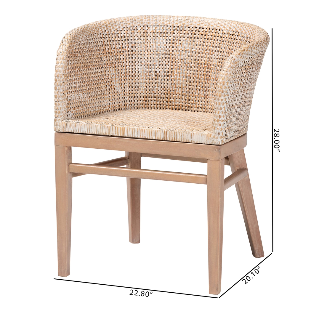 Dollard Light Brown Dining Chair - Thumbnail - Image 10